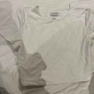 Large- Aritzia cropped white t shirt